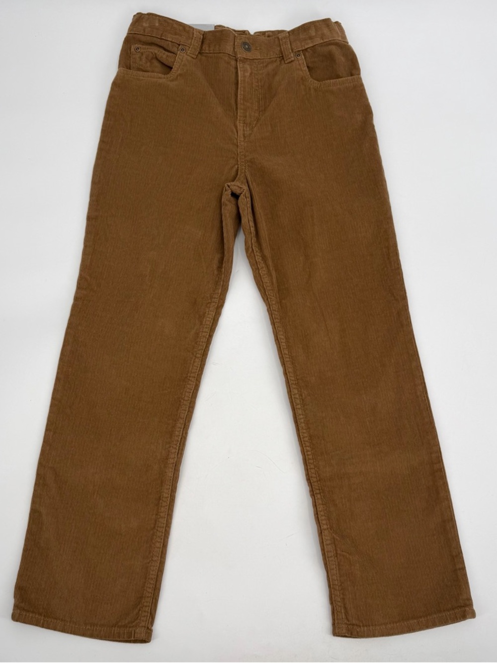 Carter’s Kids Pants Boys 10 Brown Corduroy Straight Fit Adjustable Waist NEW